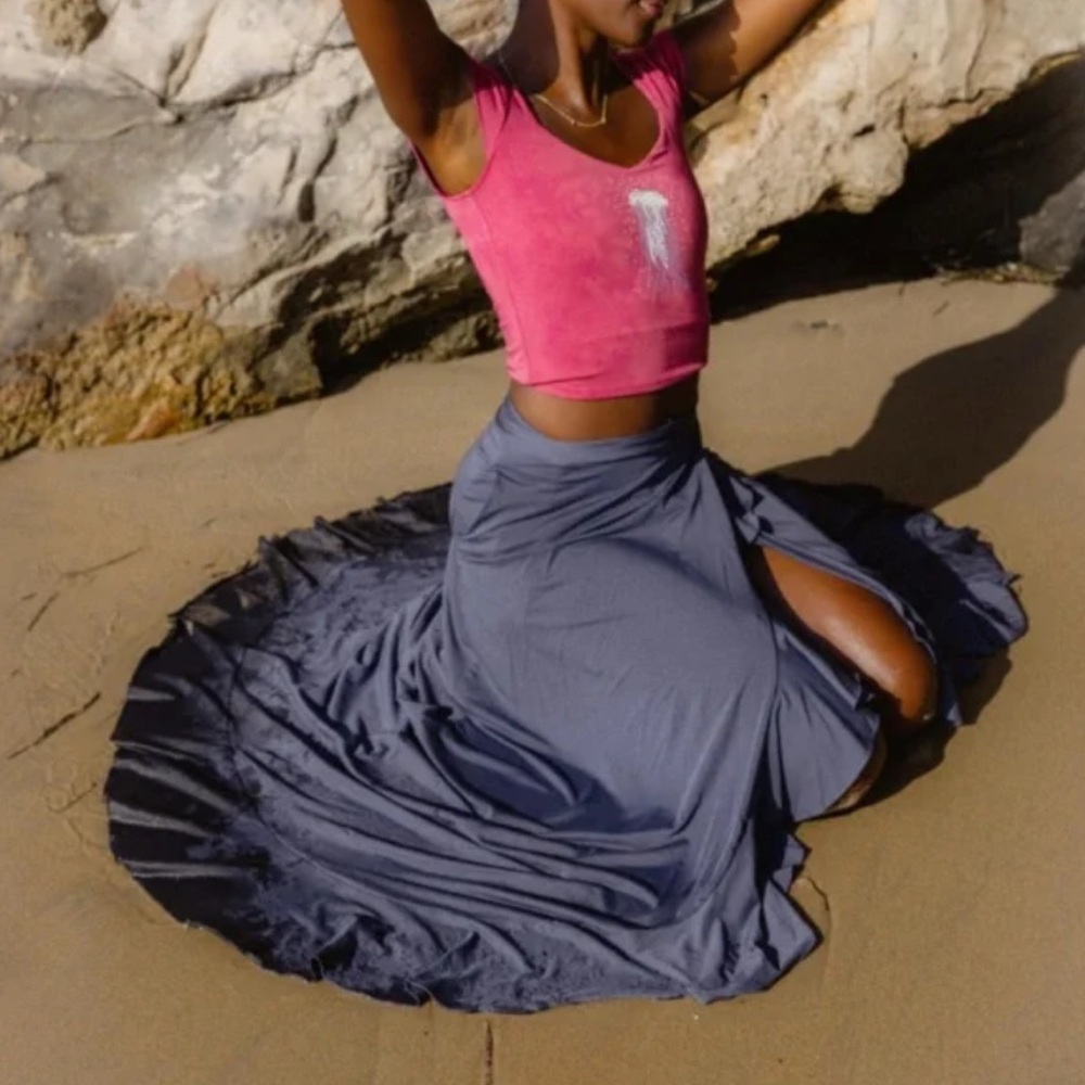 Purusha People Perennial Wave Maxi Skirt, Size Small, EUC